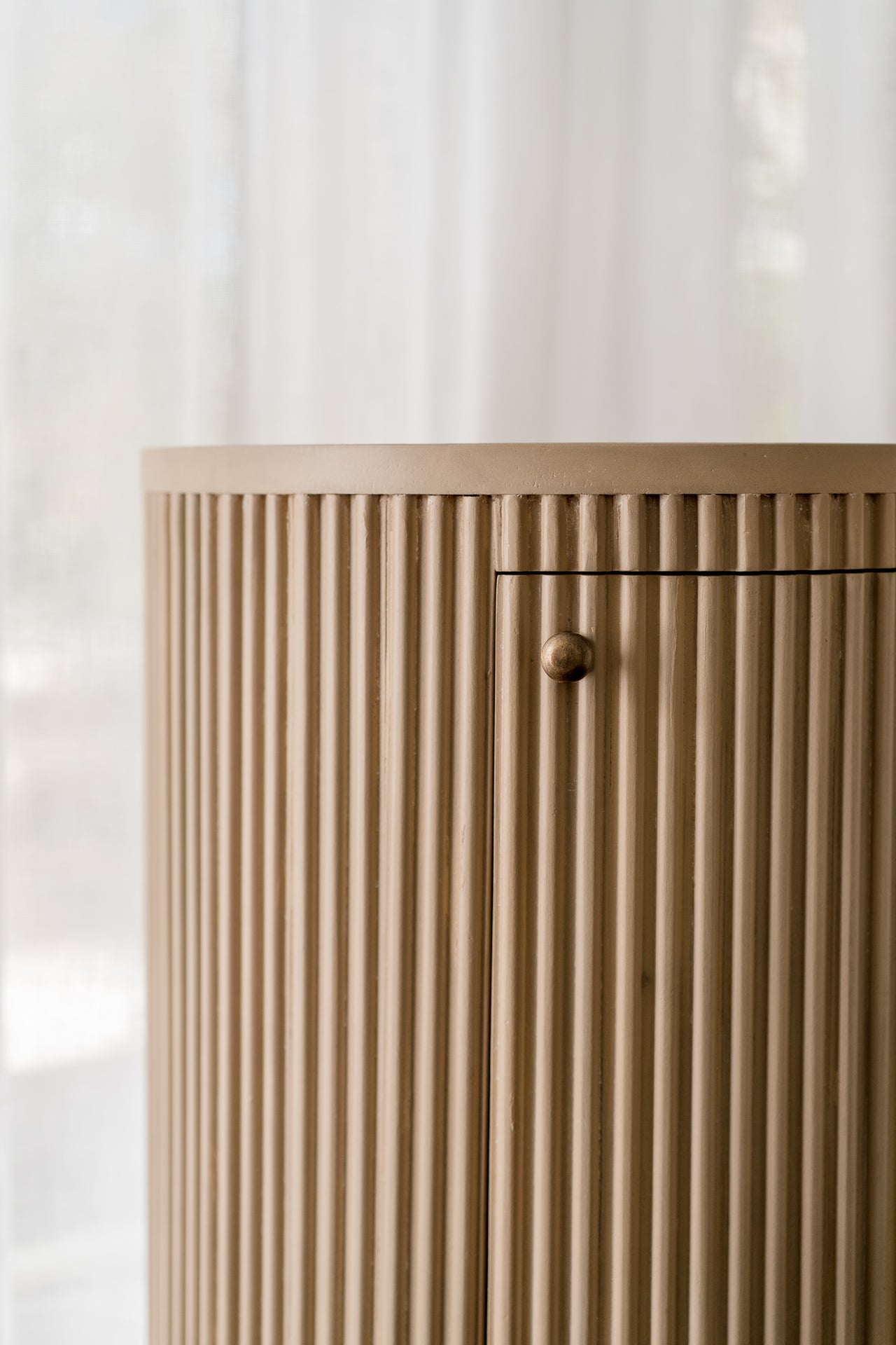 Kraton Round Bedside Table - Sandbar