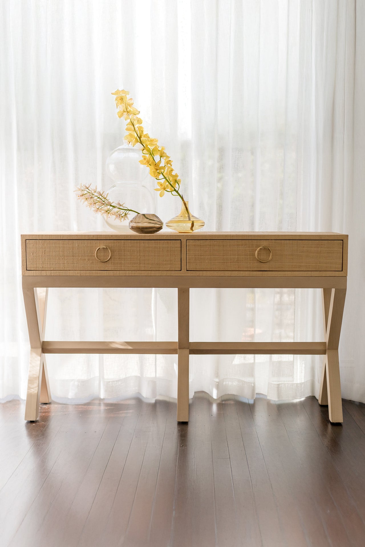 Renoir Console with Raffia