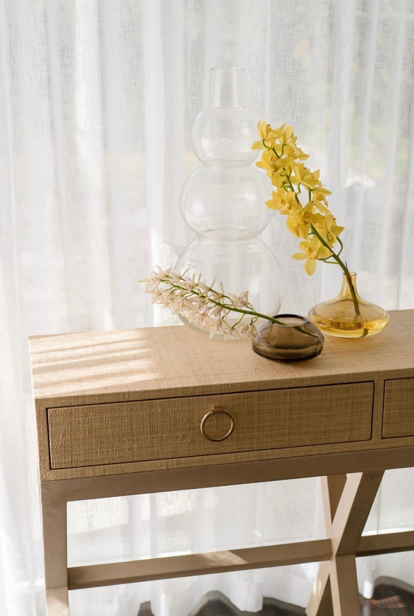 Renoir Console with Raffia